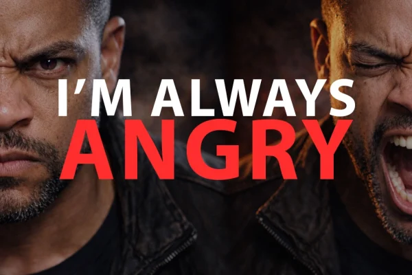 Image of an angry man (AI)