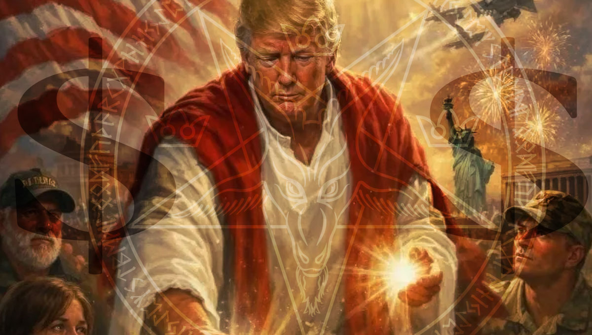 Apparently Trump is Jesus now?